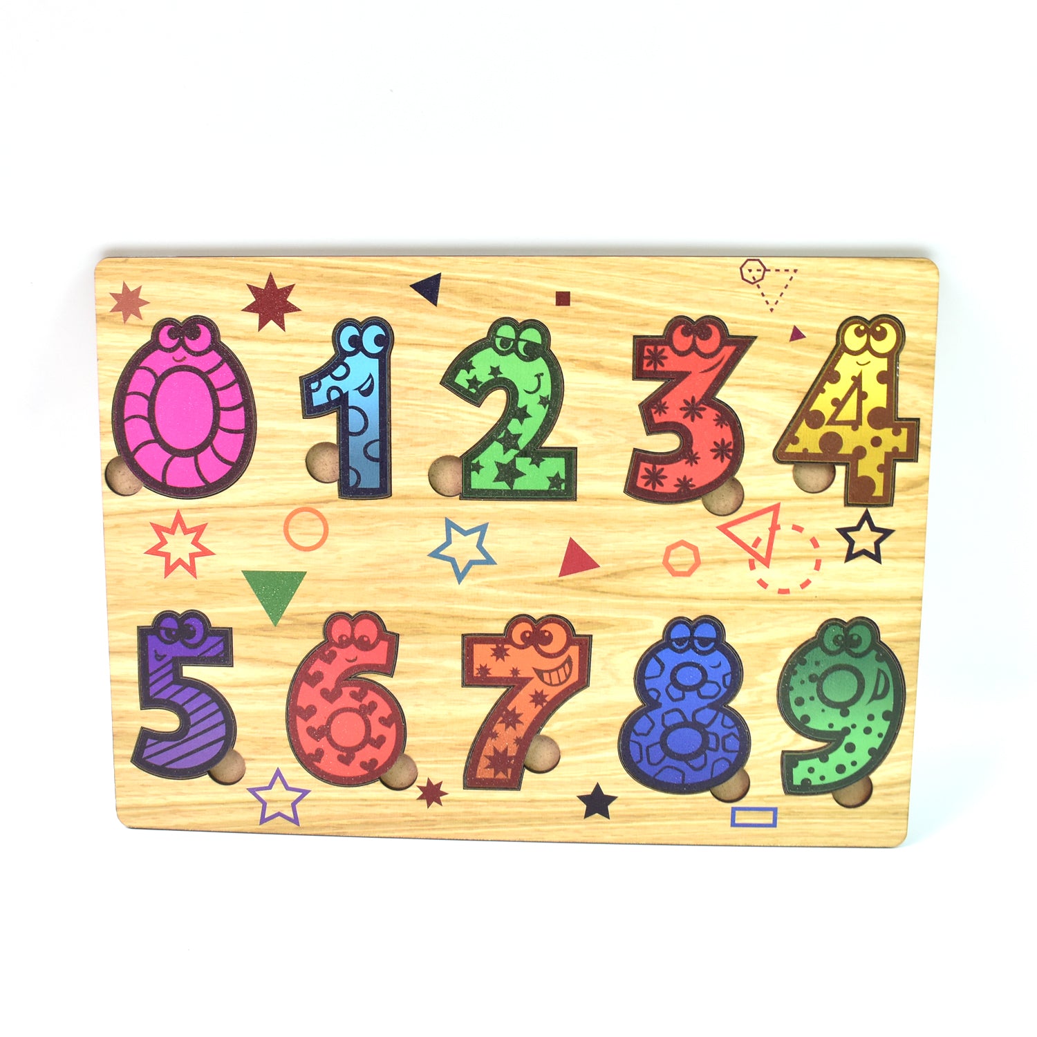 Wooden Number Puzzle Learning Educational Board (1 Set  2820 Cm) Wooden Number Puzzle Learning Educational Board (1 Set  2820 Cm)